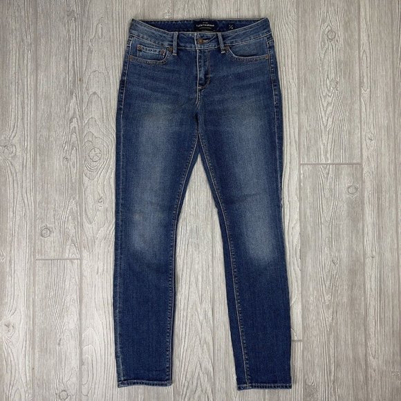 Lucky Brand Lolita Skinny Stretch Blue Denim Jeans  Medium Wash Women's 2/26 - Picture 1 of 10